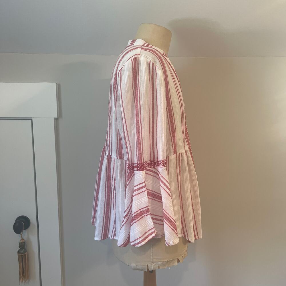 MARC NEW YORK Stripped top SZ L - Picture 4 of 5